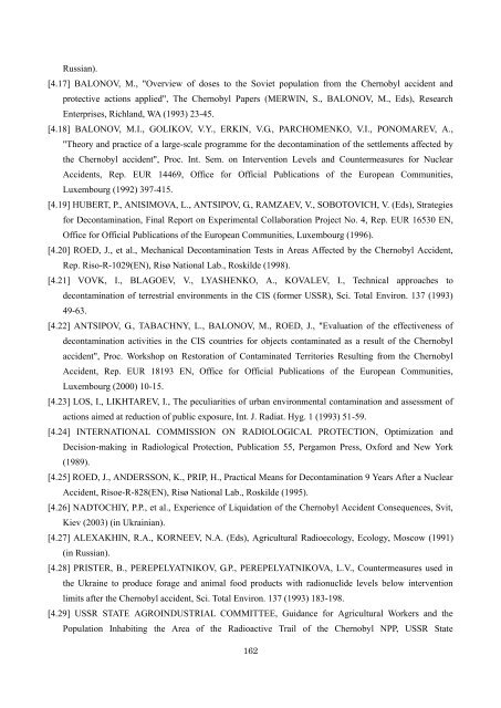 チェルノブイリ原発事故による 環境への影響とその修復 ... - 日本学術会議