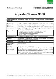 Holzschutzsysteme impralan Â® -Lasur S300 - pyroplast