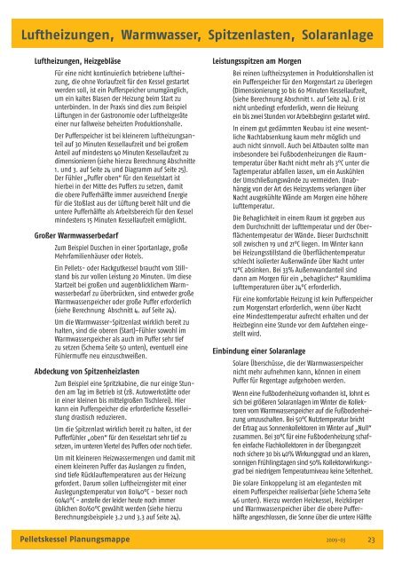 Pelletskessel Planungsmappe für das Fachhandwerk - Biovärme ...