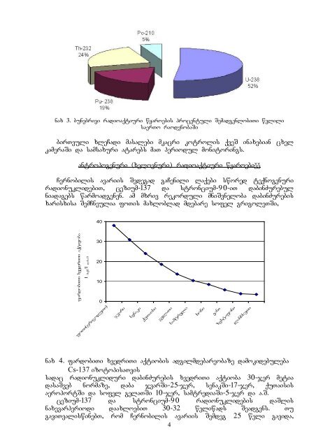 radiaciis bunebrivi wyaroebi Cernobilis avariis ... - momxmarebeli.ge