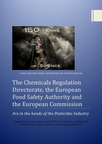 CRD, EFSA and EC are in the hands of the pesticides industry