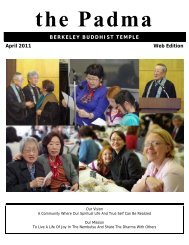 the Padma BERKELEY BUDDHIST TEMPLE April 2011 Web Edition