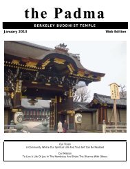 BERKELEY BUDDHIST TEMPLE January 2013 Web Edition