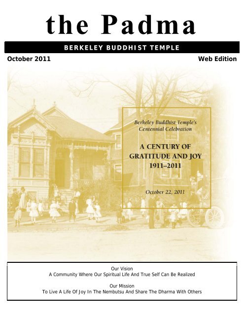 BERKELEY BUDDHIST TEMPLE October 2011 Web Edition
