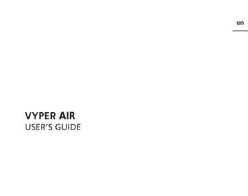 VYPER AIR USER'S GUIDE - Suunto