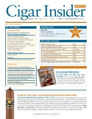 EXCLUSIVE PREVIEW - Cigar Aficionado