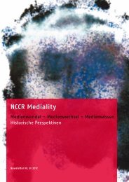 Newsletter 8 (2012) - NCCR Mediality