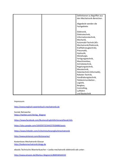 eBooks + Bewertung / Rezension zu Woerterbuch Maschinenbau Deutsch-Englisch / dictionary Mechanical Engineering German-English