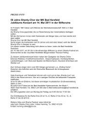 50 Jahre Shanty-Chor der MK Bad Hersfeld JubilÃ¤ums Konzert am ...