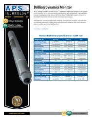 Download the DDM TDS for detailed Product ... - APS Technology