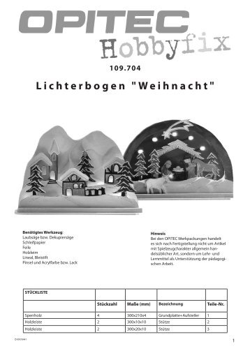 Lichterbogen "Weihnacht" - Opitec.com