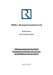 Offenlegungsbericht der Renell Wertpapierhandelsbank AG nach ...