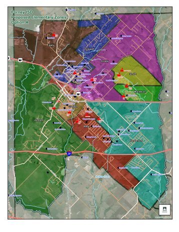 Forney ISD Proposed Elementary Zones Option A