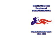 Student Activities Guide - North Warren Regional School District