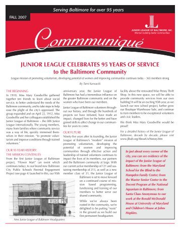 View - Junior League of Baltimore