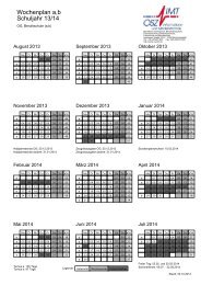 Wochenplan a,b Schuljahr 13/14 - OSZ IMT