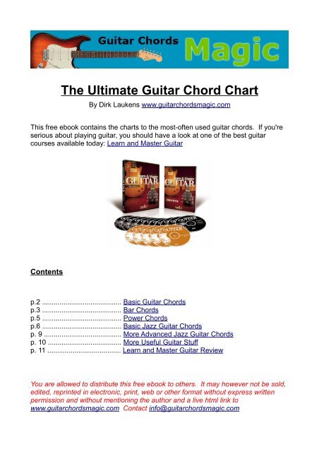 The Ultimate Guitar Chord Chart