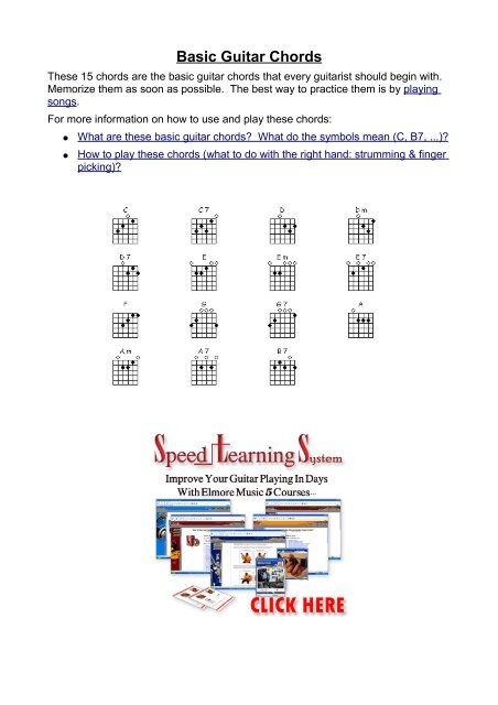 Ultimate Guitar Chord Chart Ii