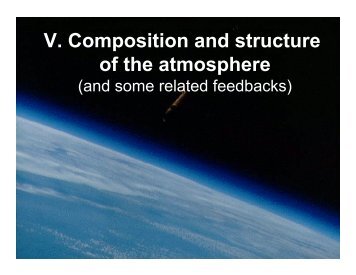 V. Composition and structure of the atmosphere - INSTAAR