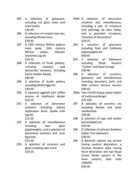 Download Catalogue (pdf) - 1818 Auctioneers