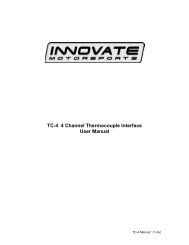 TC-4 Manual - Innovate Motorsports