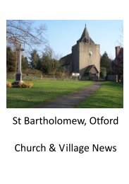 St Bartholomew, Otford Church & Village News - Otford.info