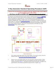 X-Ray Generator (Rigaku RU-H2R) Operating Procedure