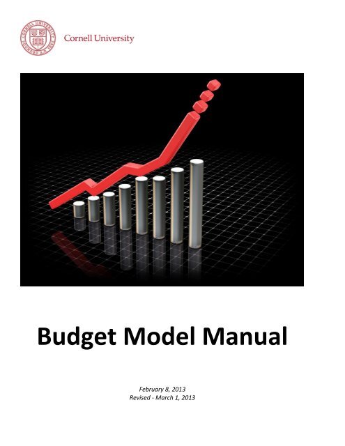 Budget Model Manual (pdf) - Cornell University Division of Budget ...