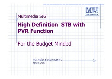 High Definition STB with PVR Function For the Budget Minded