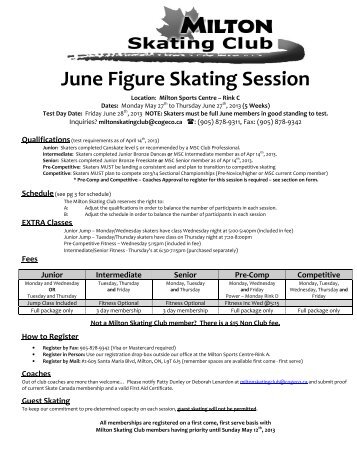 June Figure Skating Session - Milton Skating Club