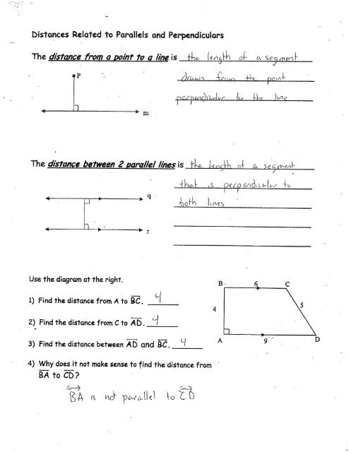 More About Parallel Lines NOTES Proving Lines are Parallel Dual ...