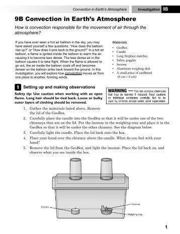 9B Convection in Earth's Atmosphere - CPO Science