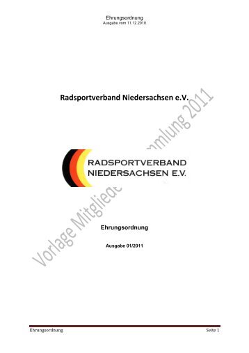 Radsportverband Niedersachsen e.V. - Radsport-in-niedersachsen.de