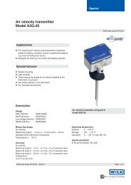 Air velocity transmitter Model A2G-20 - sini.se