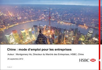 Chine : mode d'emploi pour les entreprises - HSBC