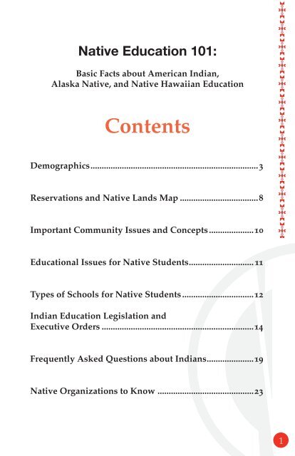 Native Education 101: Basic Facts about American Indian, Alaska