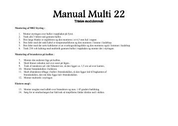 Manual Multi 22 - Fyrteknik
