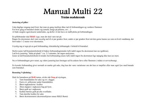 Manual Multi 22 - Fyrteknik