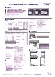 ca/cv ac current / voltage transducer - intertronic ca- venezuela