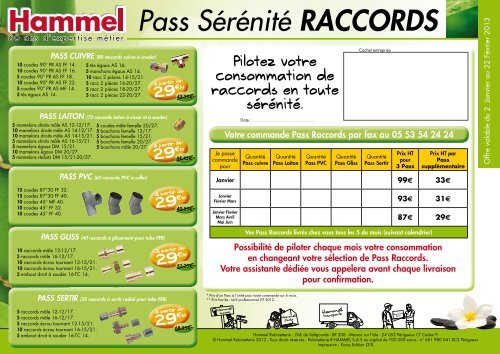 Pass SÃ©rÃ©nitÃ© 2013 - Robinetterie Hammel