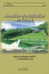 Annexion et nazi¾cation en Europe - Le Mémorial de l'Alsace-Moselle