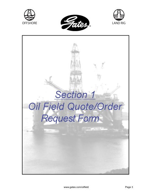 Oilfield Catalog - Gates Corporation