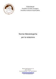 Lo schema ragionato da presentare per la ... - Teresianum