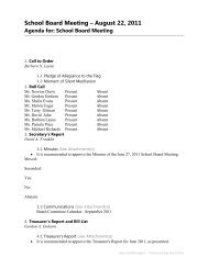 School Board Meeting â August 22, 2011 - the Middletown Area ...