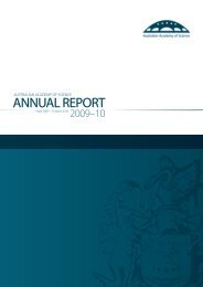 ANNUAL REPORT - Australian Academy of Science