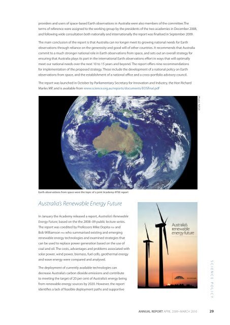 ANNUAL REPORT - Australian Academy of Science