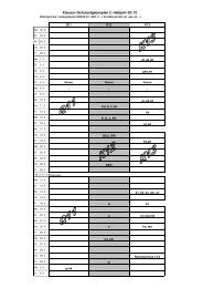 Klausur-/Schulaufgabenplan 2. Halbjahr 09/ 10