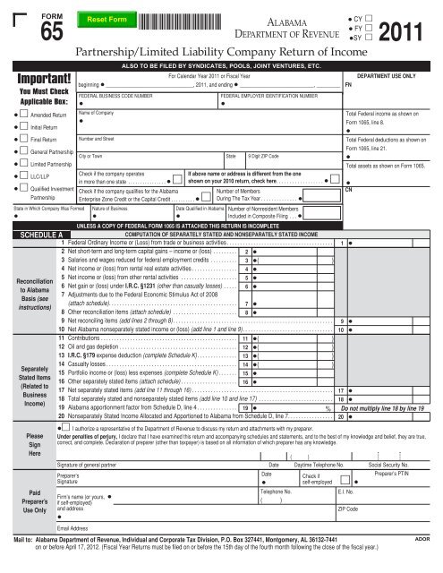 Alabama Sales Tax Rate Chart