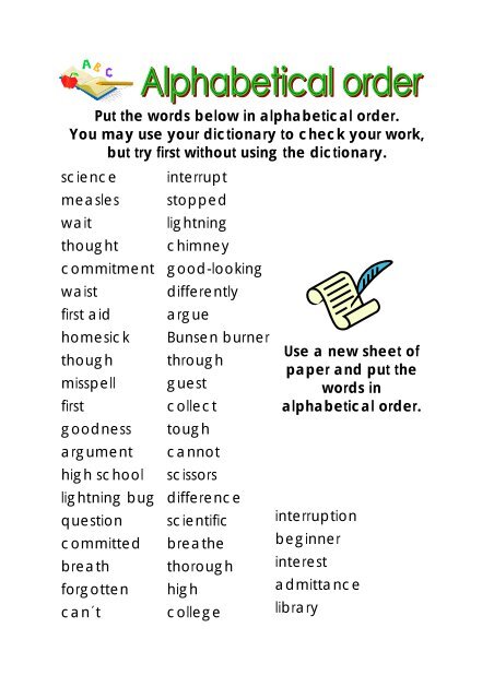 hot to put a list in alphabetical order in word writer hot to put a list in alphabetical order in word writer