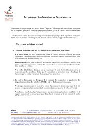 Les principes fondamentaux de l'assurance-vie - Witam